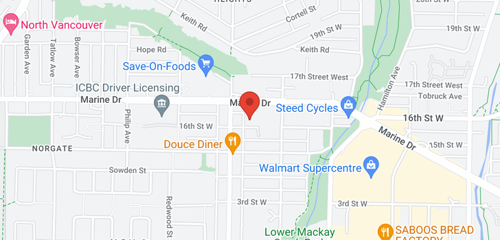 map of 401 1182 W 16TH STREET